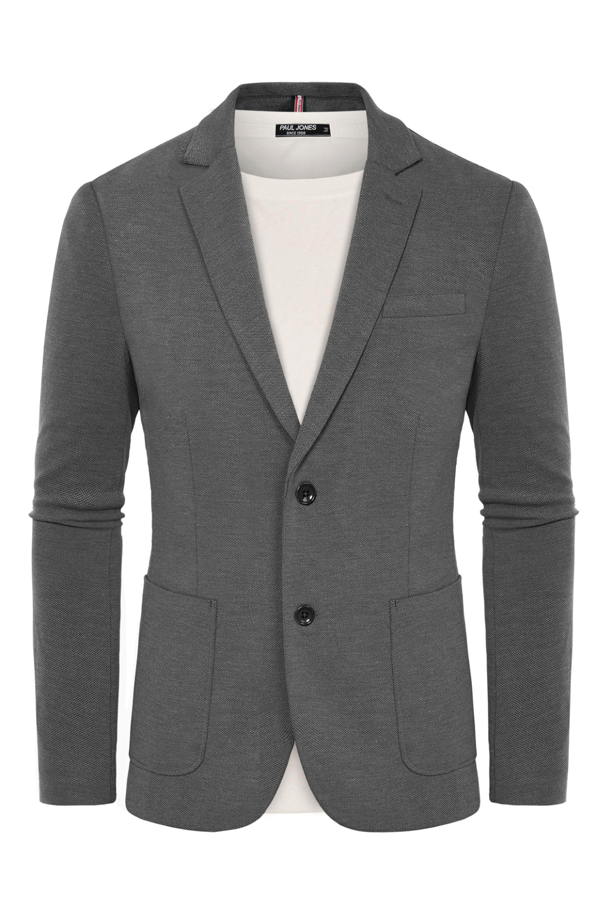 Men's Lightweight Button-Front Knit Blazer