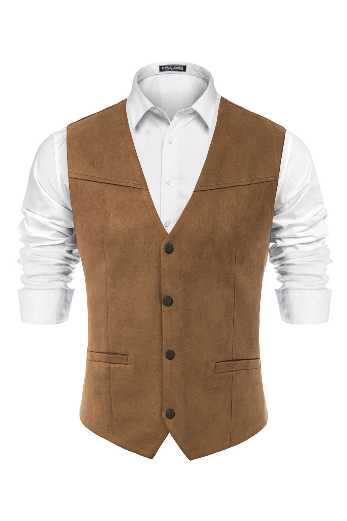 Men's Casual Faux Suede Western Suit Vest
