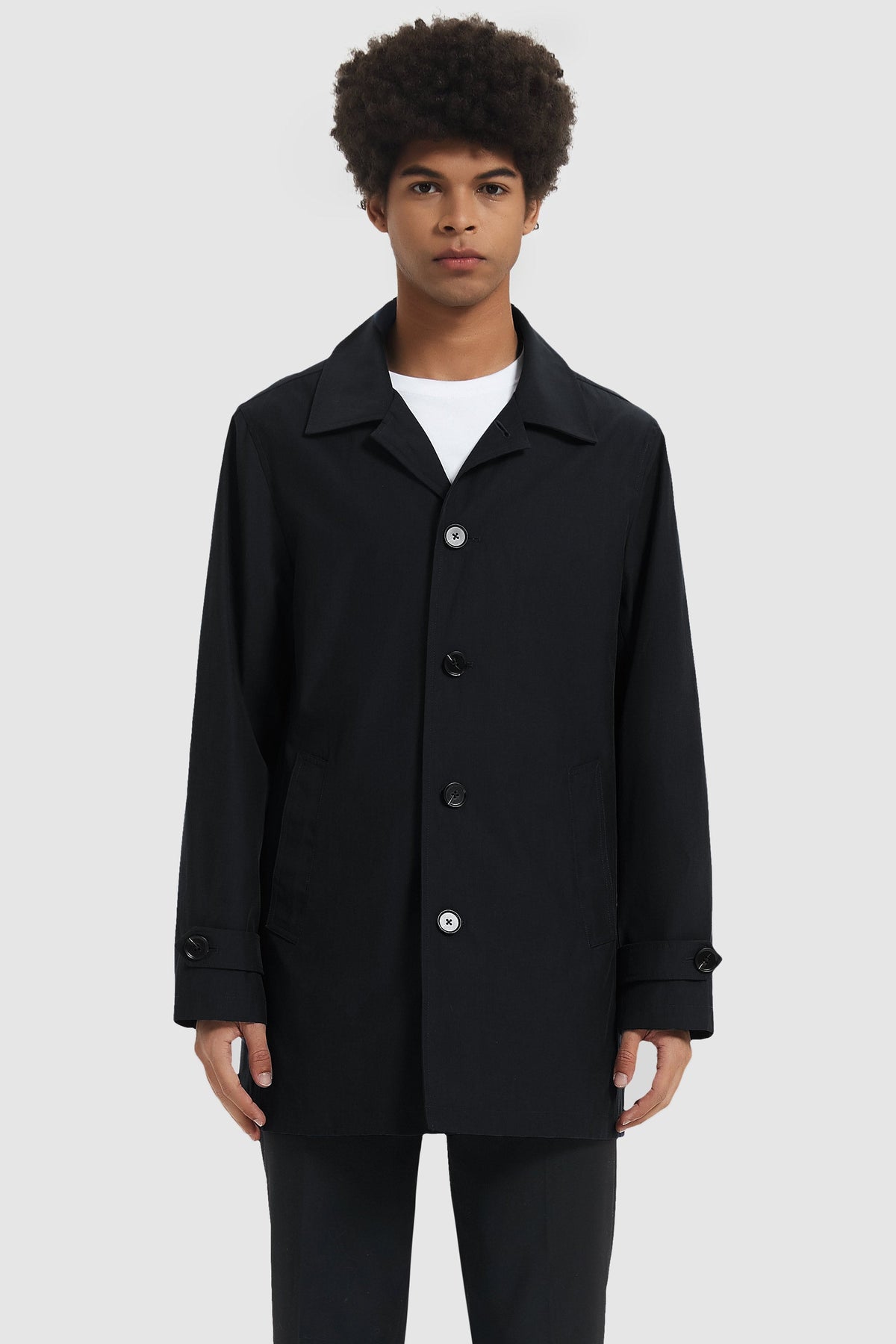 Men's Jacket with Lapel Collar
