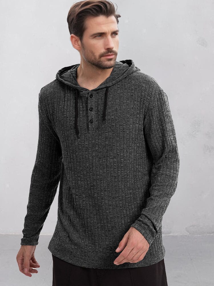 Men's Cotton Hoodie – Textured