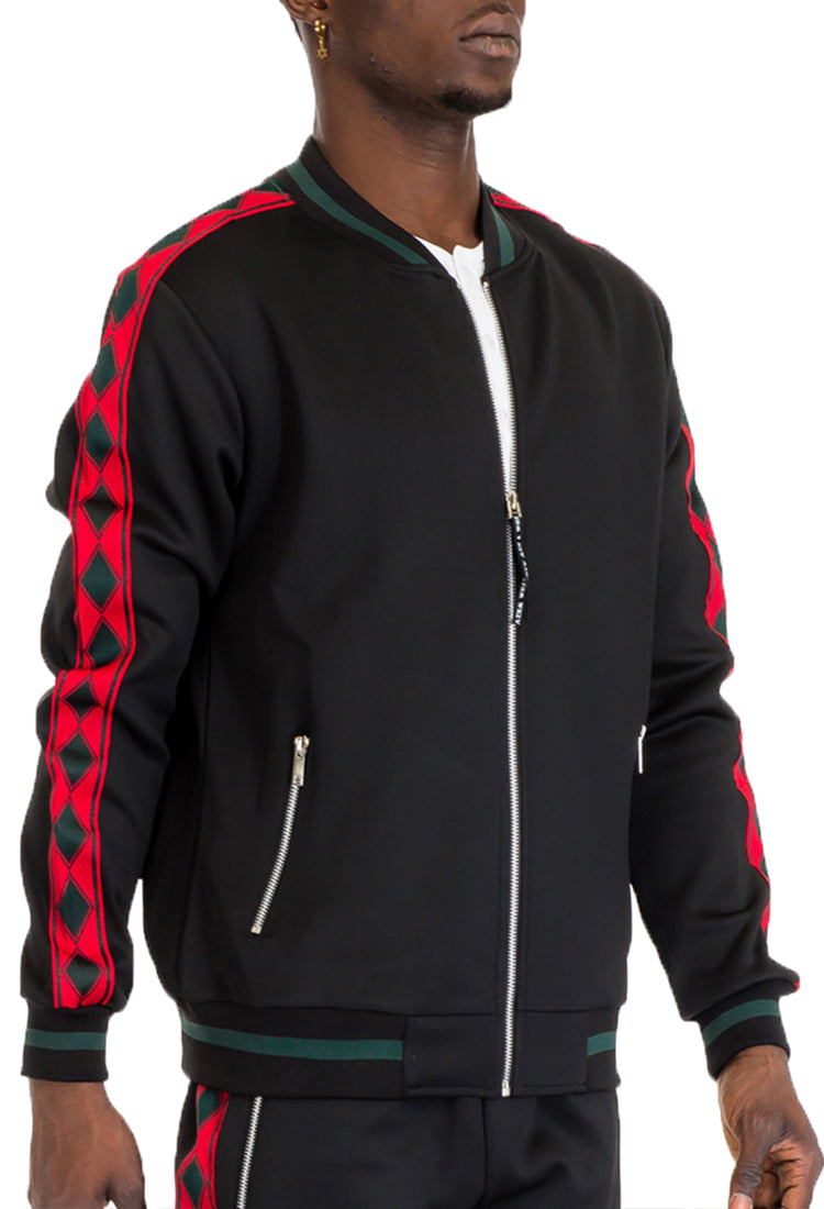 Men's Quilted Winter Track Jacket