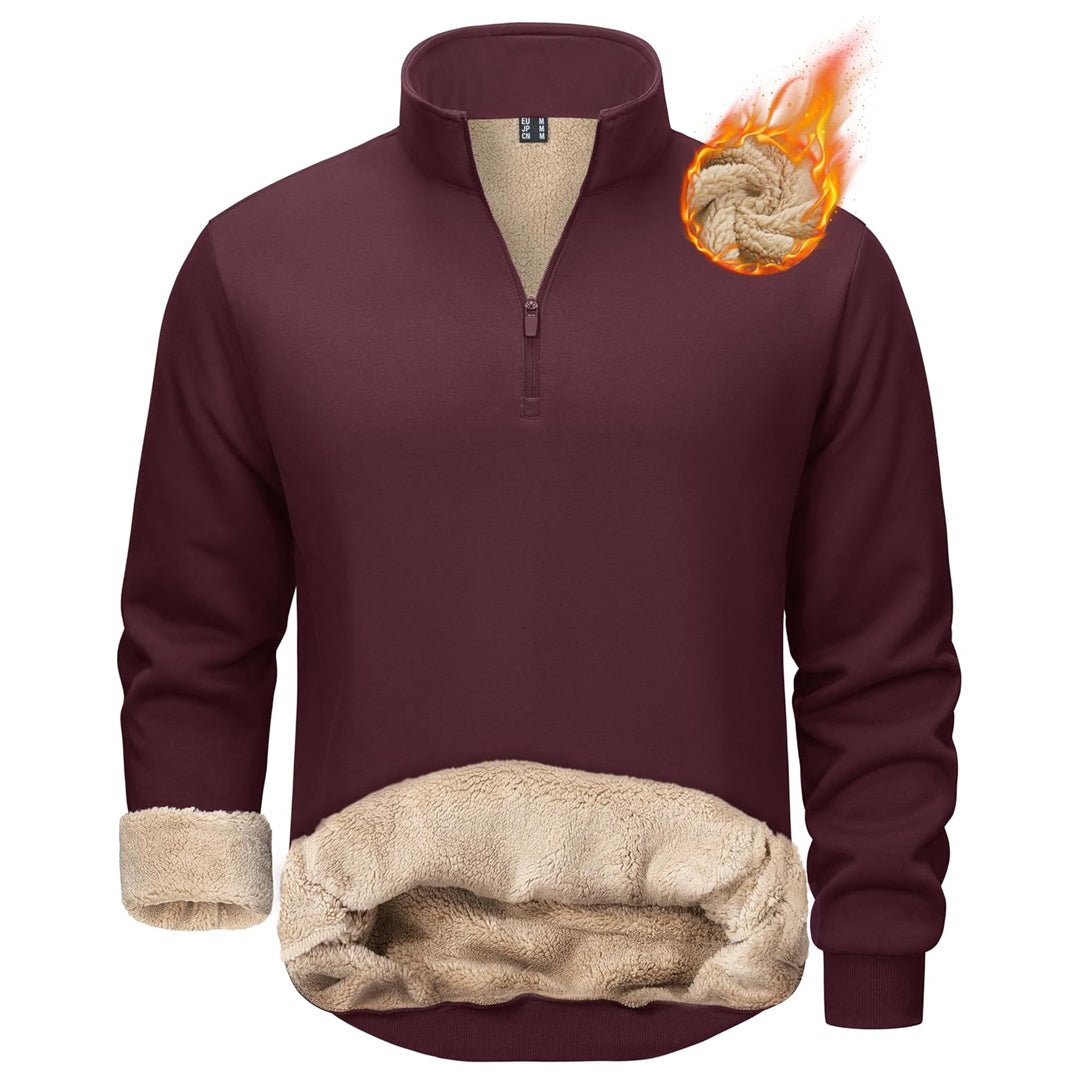 Men's Fleece Quarter-Zip Sweater