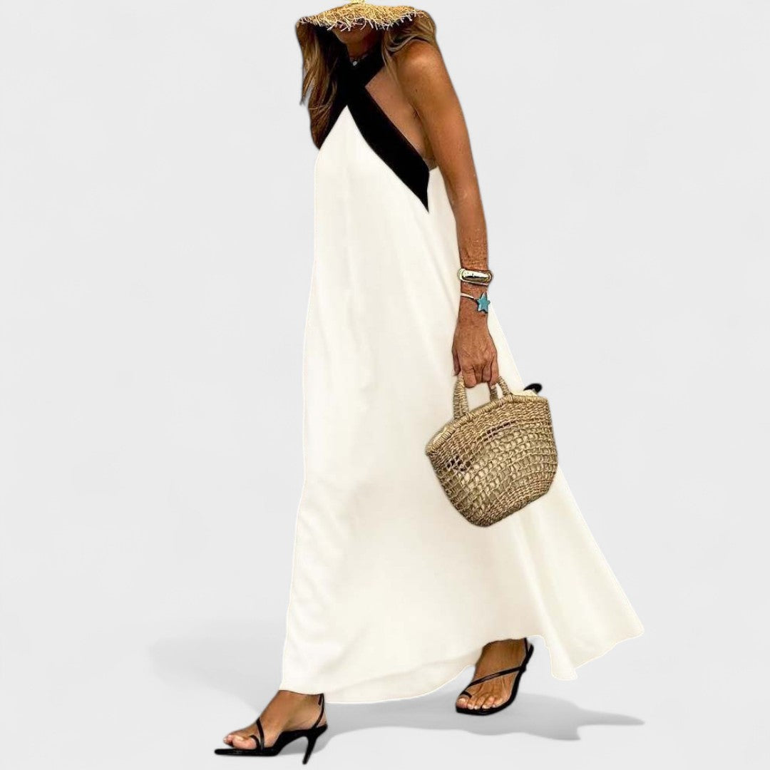 Sana | Women’s Dress | Cross Strap Maxi Sleeveless
