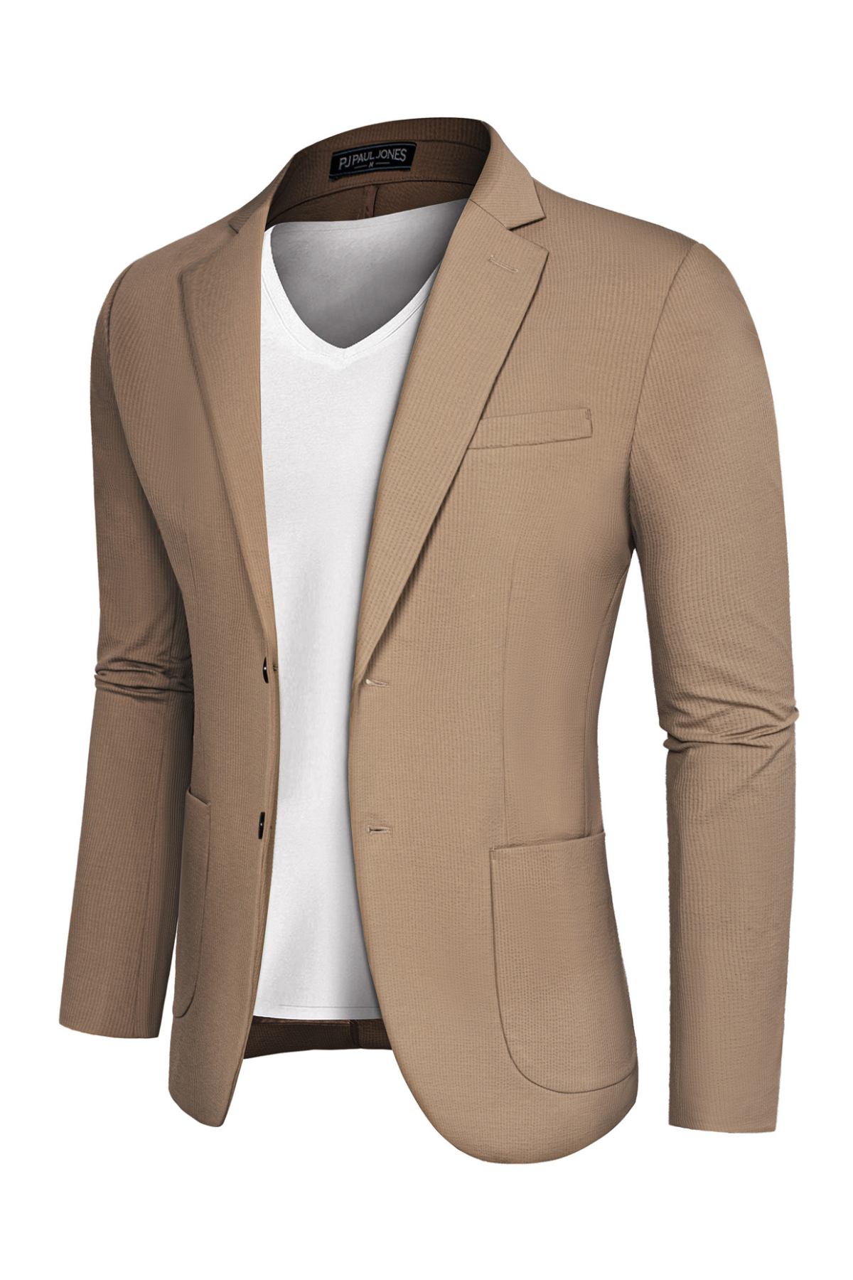 Men's Knit Sport Coat Business Casual Blazer – Khaki