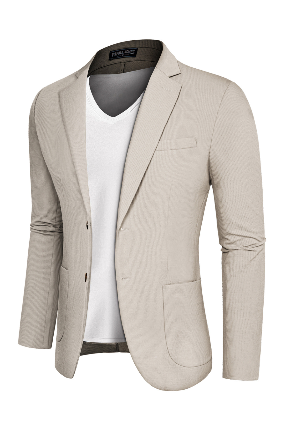 Men's Knit Sport Coat Business Casual Blazer – Apricot