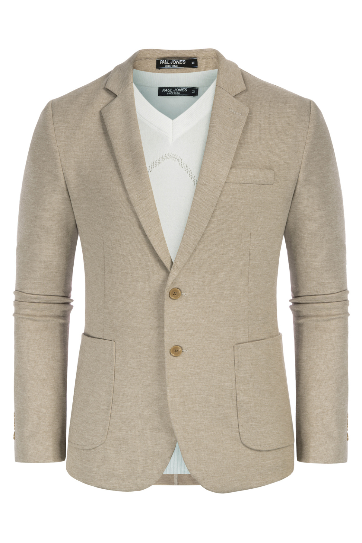 Men's Knit Two-Button Stretch Unlined Blazer – detail