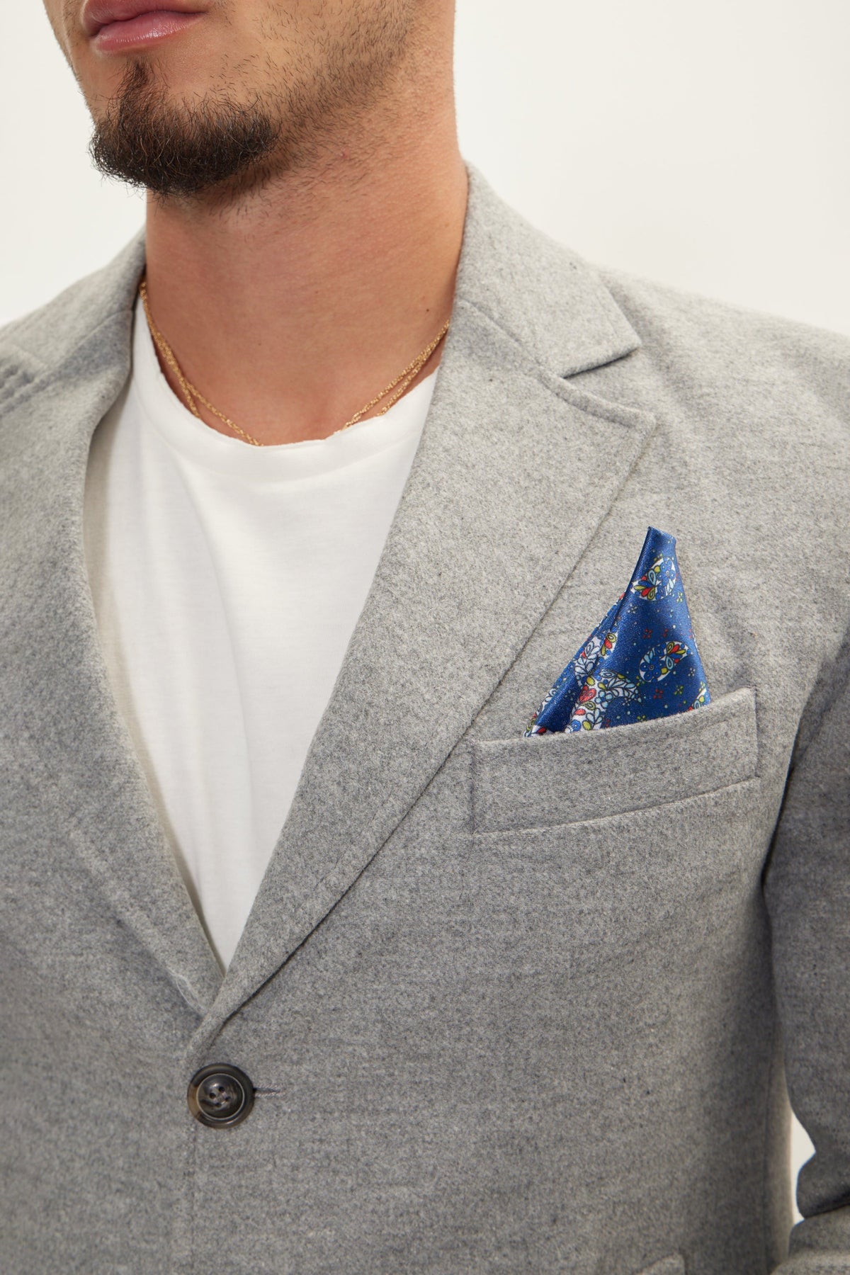 Men's Wool Blend Overcoat – detail