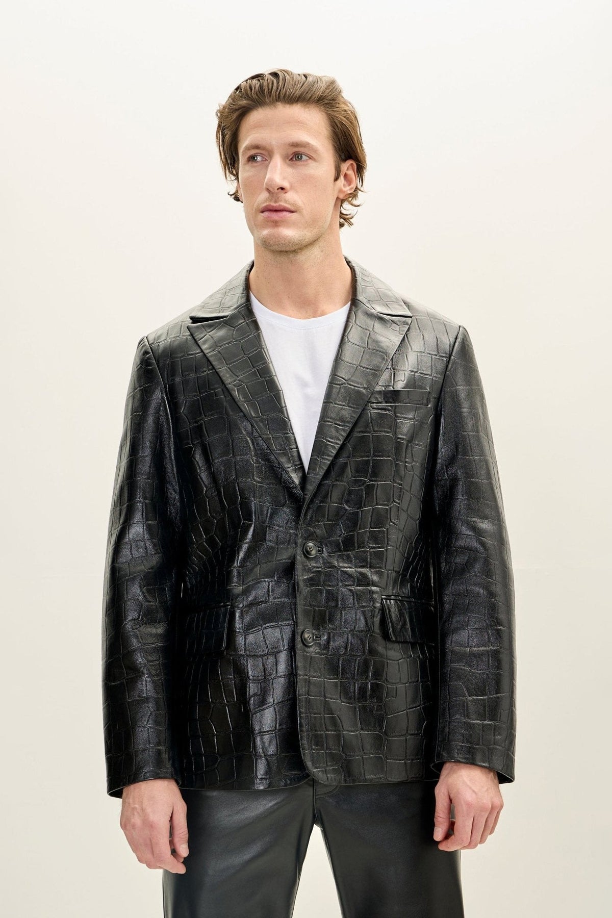 Men's Lapel Classic Blazer – Black