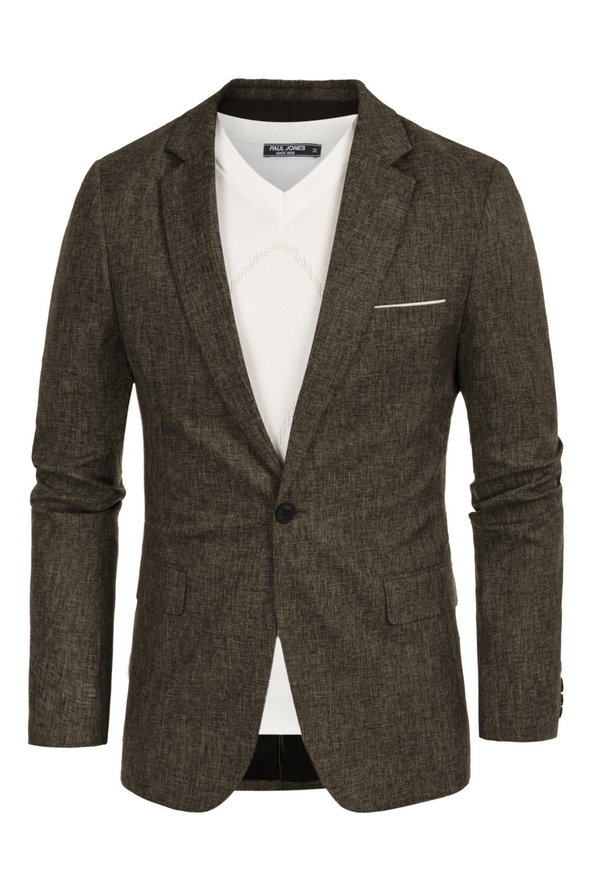 Men's Lightweight Sport Coat Business Casual Blazer – Dark Brown