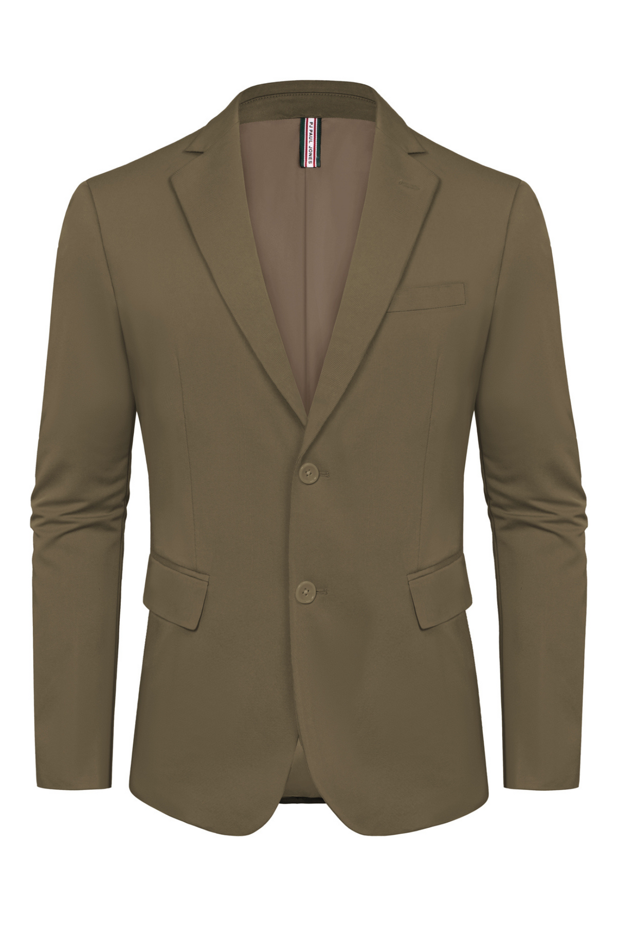 Men's Lightweight Two-Button Stretch Casual Blazer – Brown