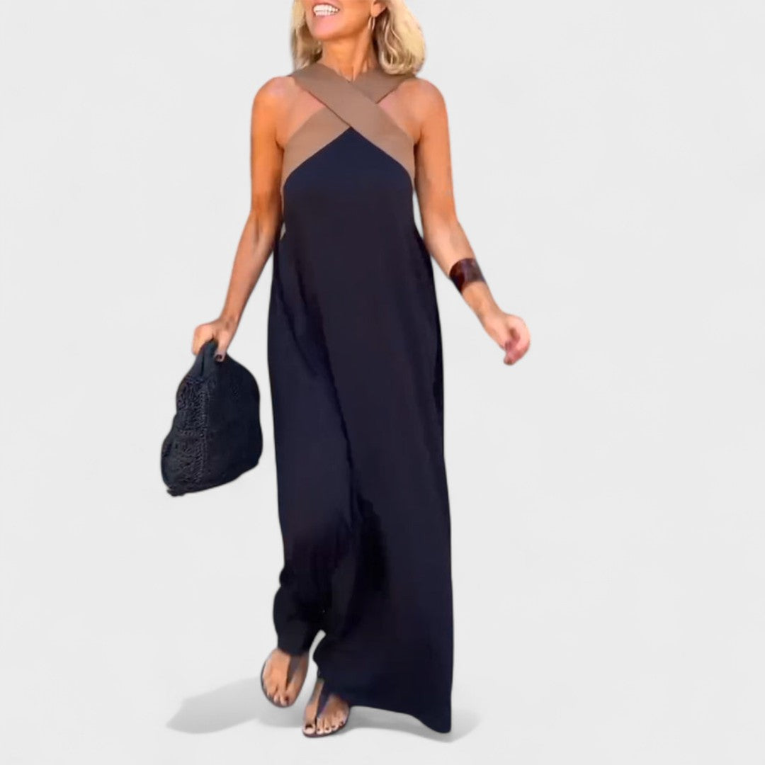 Women’s Dress | Cross Strap Maxi Sleeveless