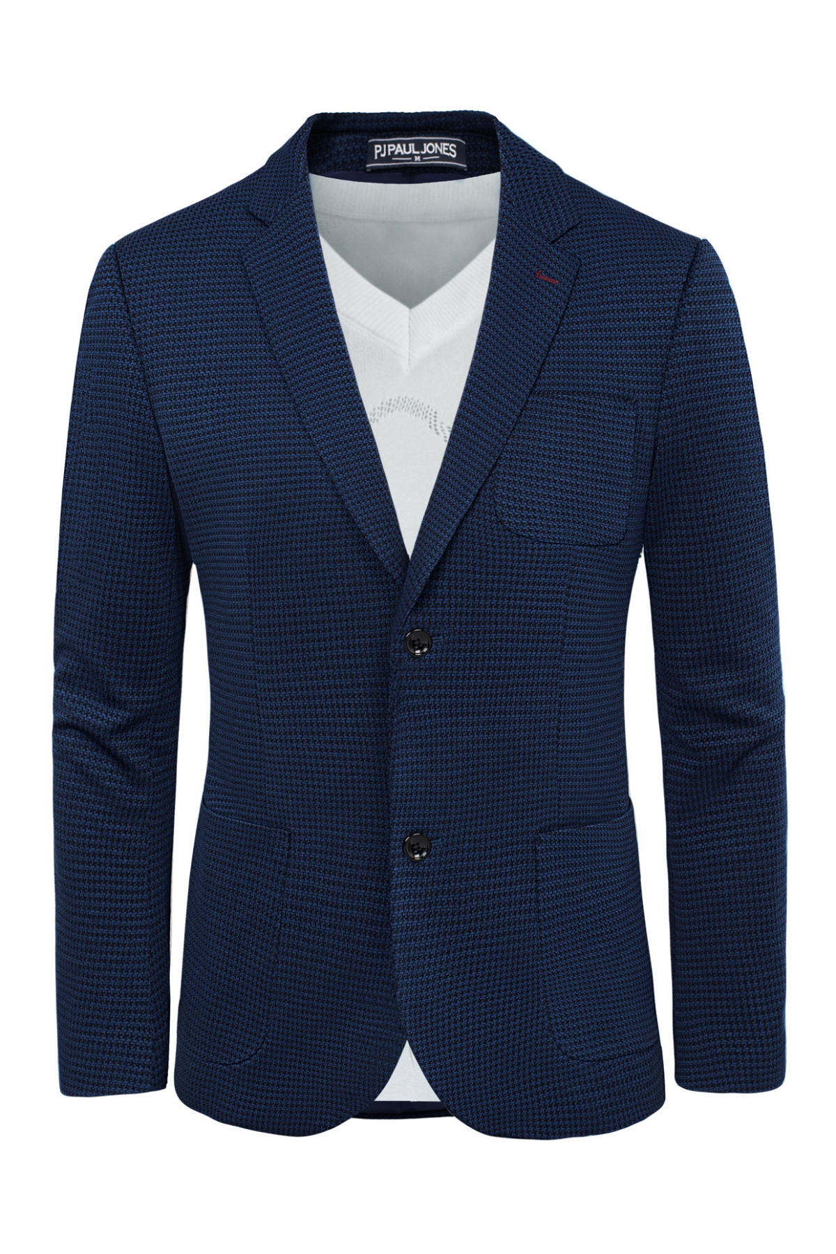 Men's Knit Lightweight Business Casual Blazer – Navy Blue