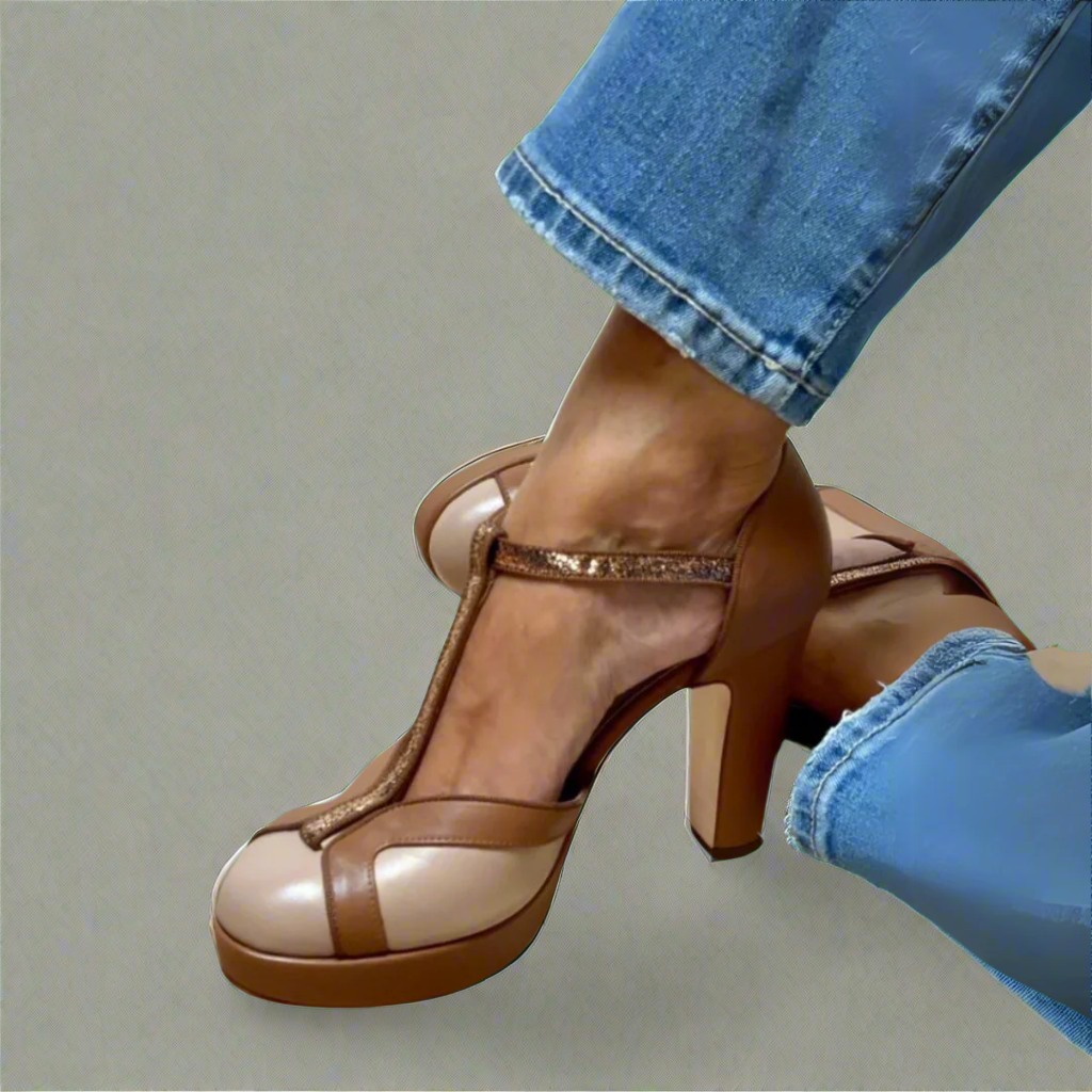 Heels For Women | T-Strap Platform Heel Design