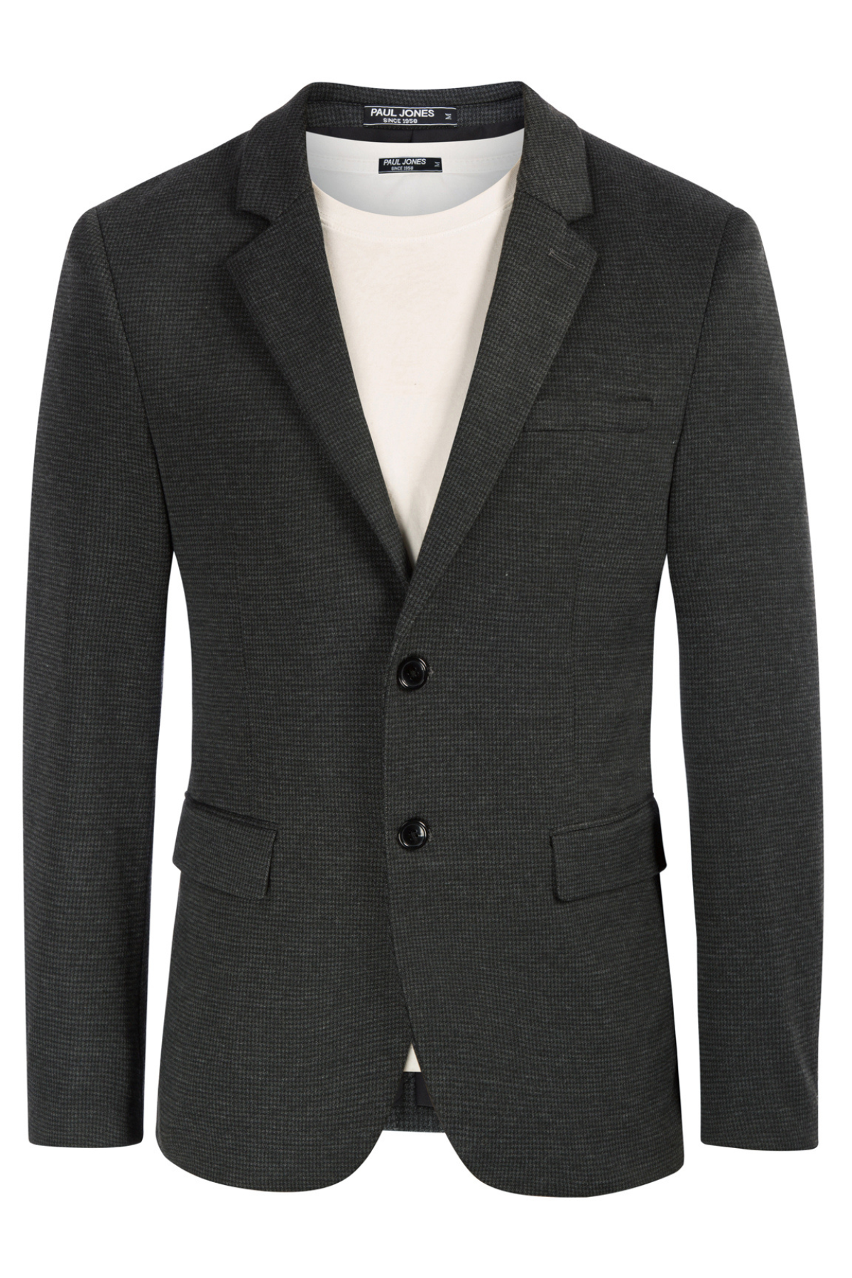 Men's Knit Casual Lightweight Sport Coat Blazer – detail