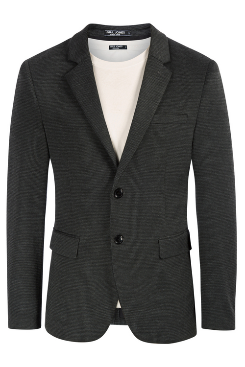 Men's Knit Casual Lightweight Sport Coat Blazer – detail