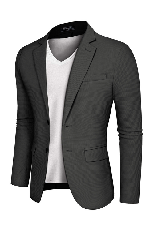Men's Knit Business Casual Lightweight Blazer – detail