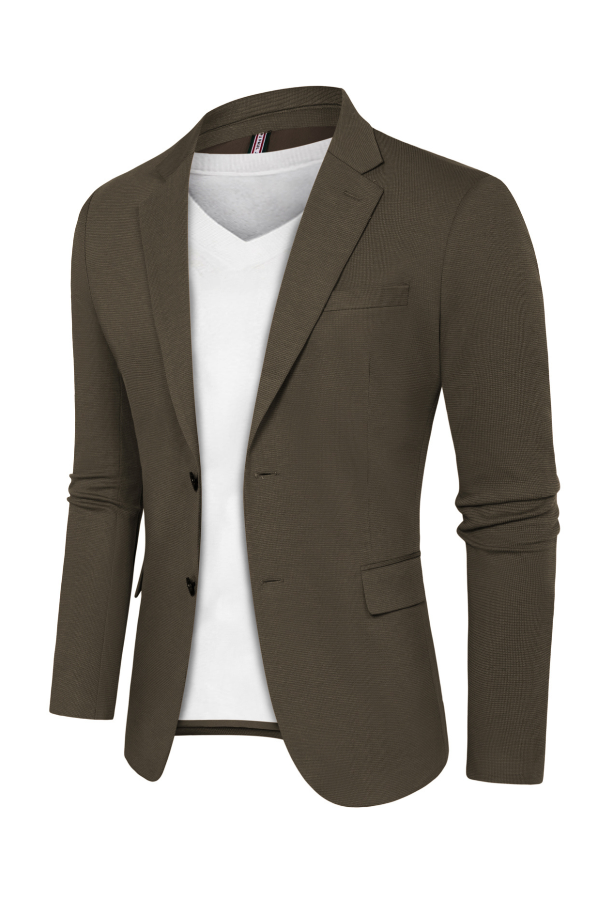 Men's Knit Sport Coat Workwear Casual Coat – Coffee