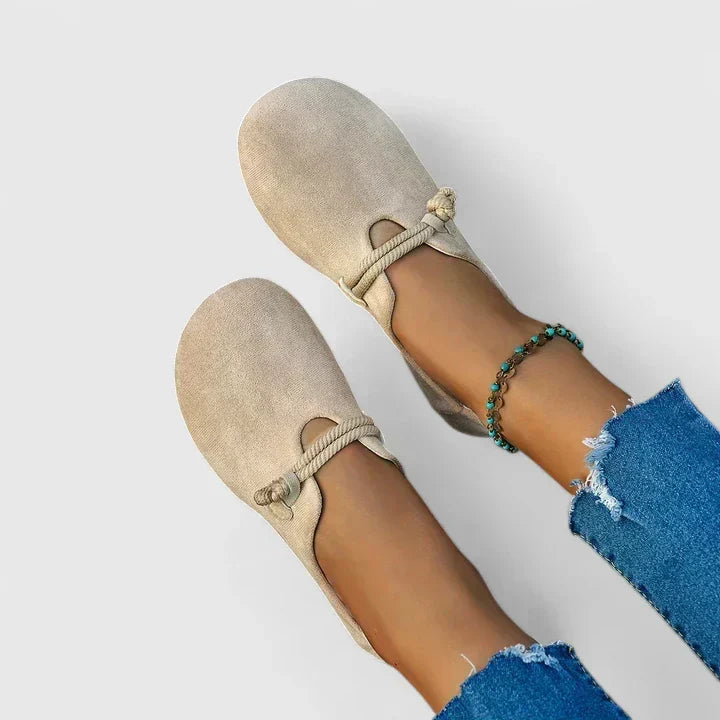 Loafers For Women | Round Toe Rope Detail