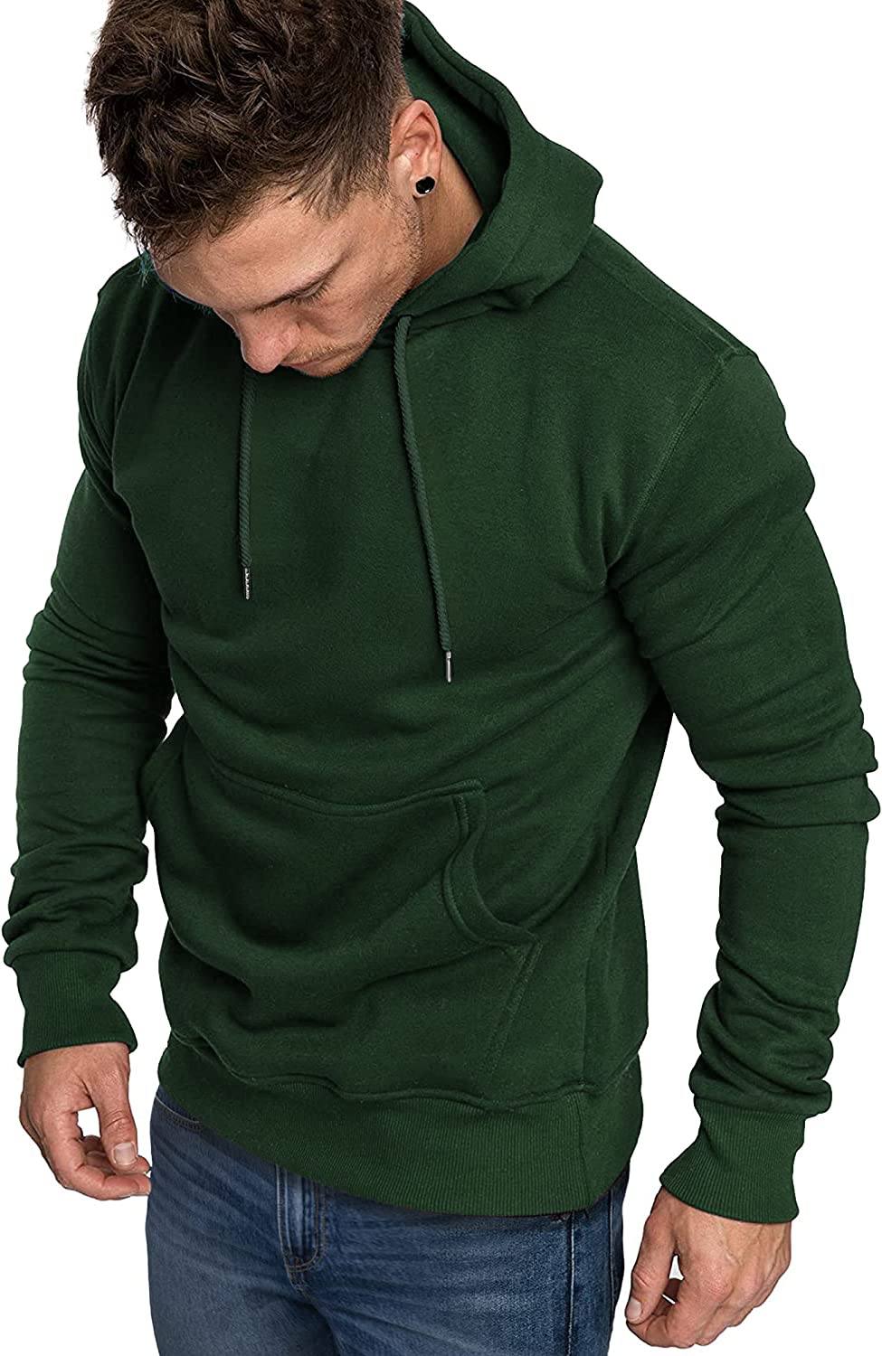 Men's Hooded Lightweight Casual Hoodie – Green