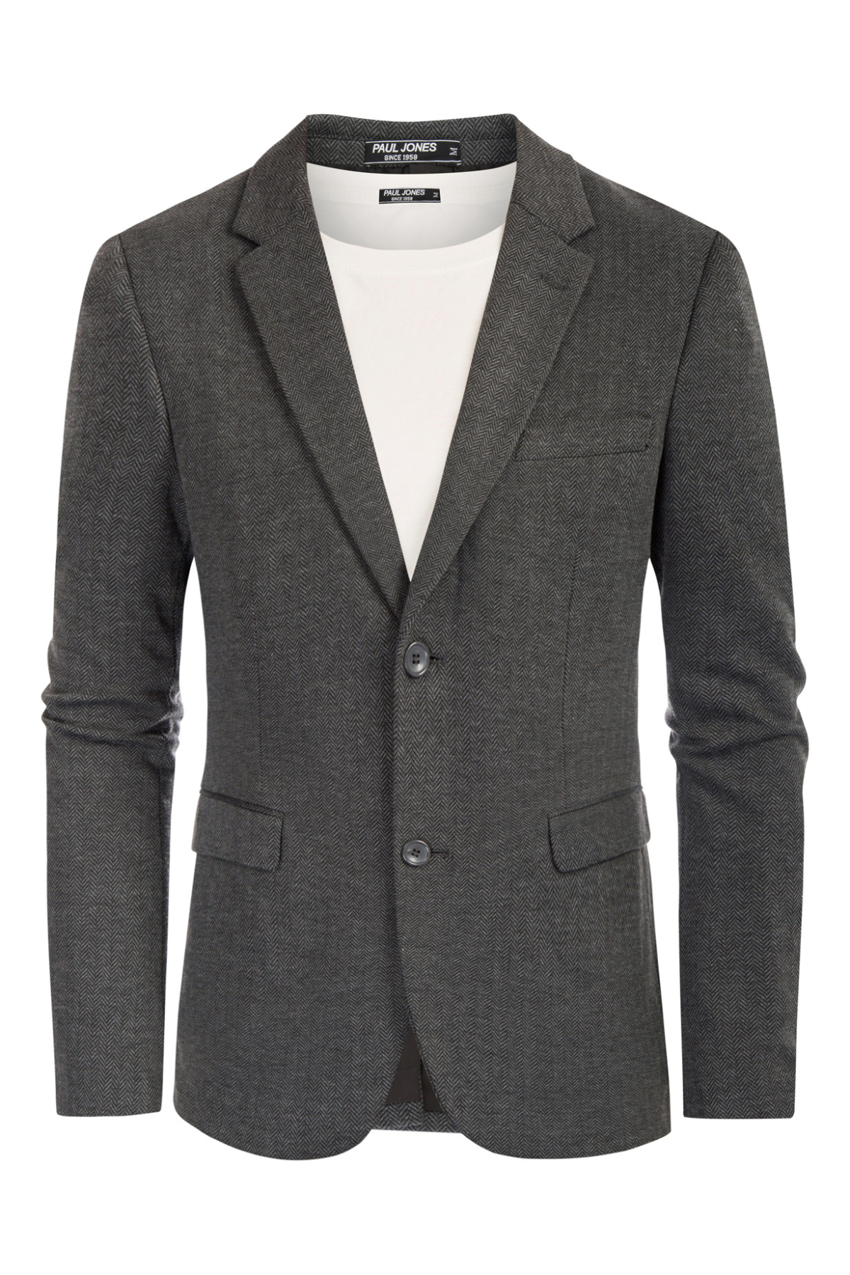 Men's Knit Two-Button Sport Coat Casual Blazer – detail