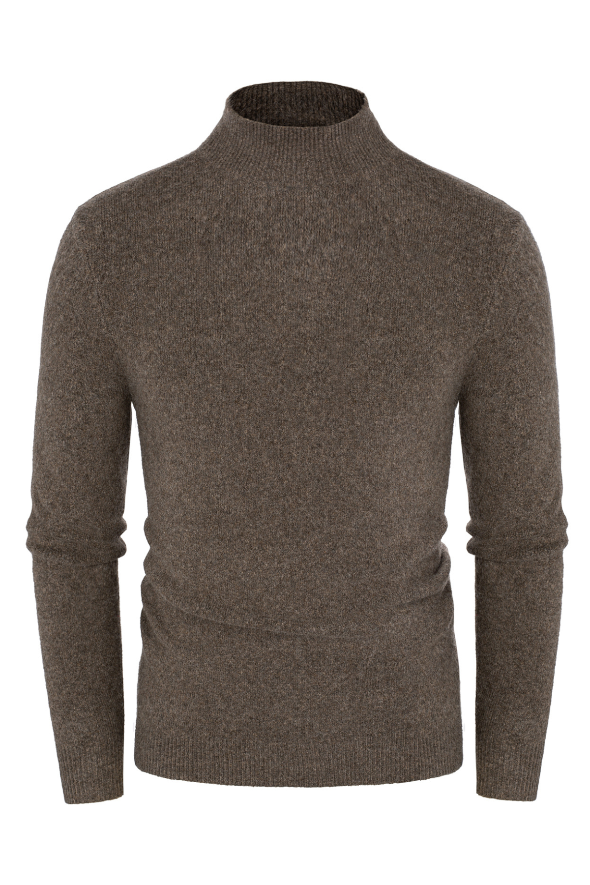 Men's Casual Turtleneck Sweater – Chocolate