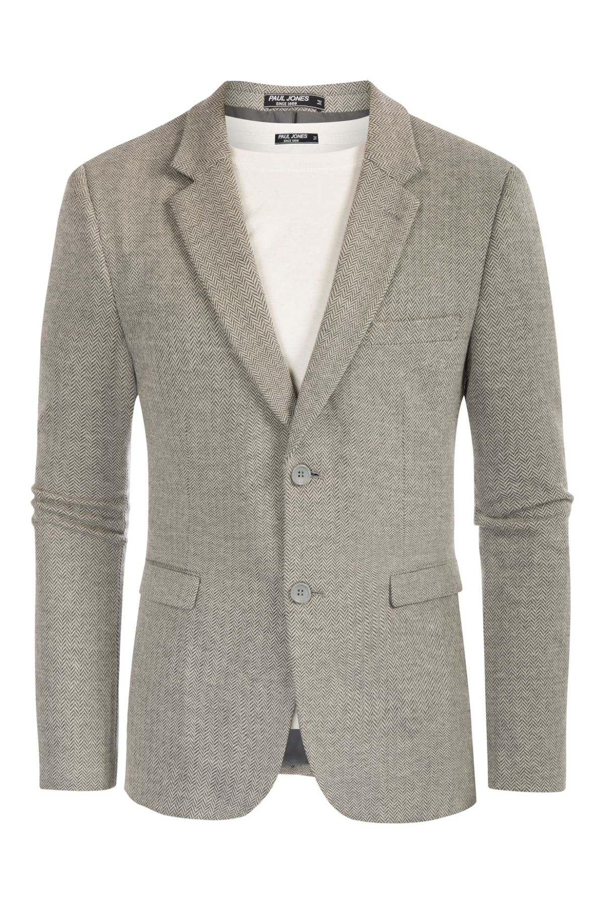 Men's Knit Two-Button Sport Coat Casual Blazer – detail