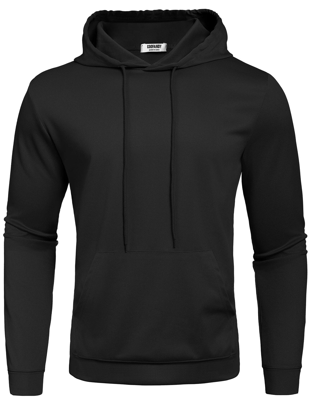 Men's Relaxed-Fit Casual Hoodie – Black