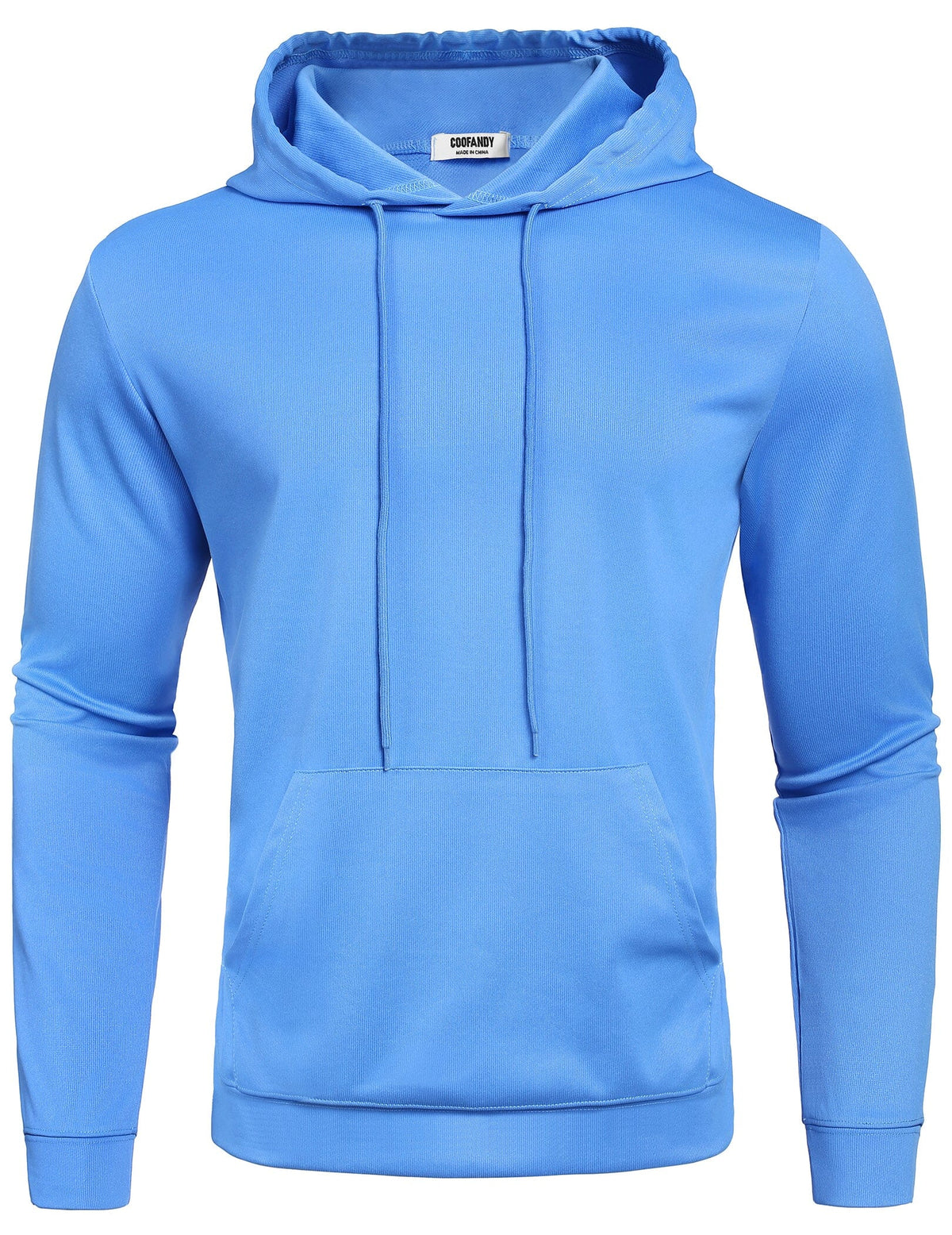 Men's Relaxed-Fit Casual Hoodie – Clear Blue