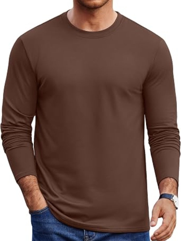 Men's Fleece Lined Thermal Crew Neck Shirt – detail
