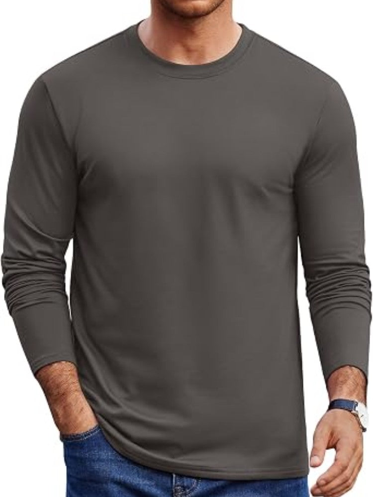 Men's Fleece Lined Thermal Crew Neck Shirt – detail