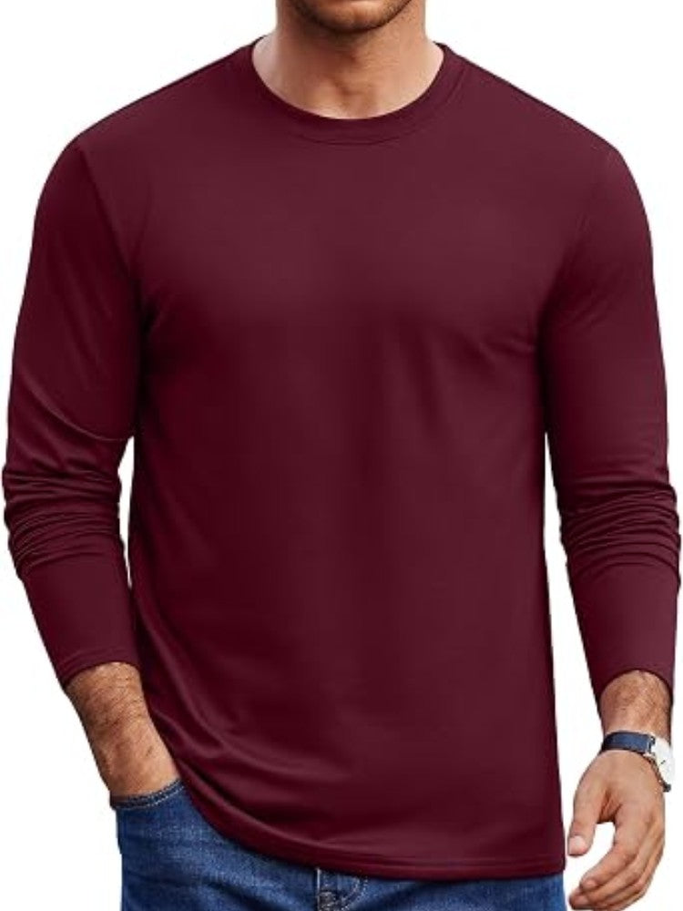Men's Fleece Lined Thermal Crew Neck Shirt – detail
