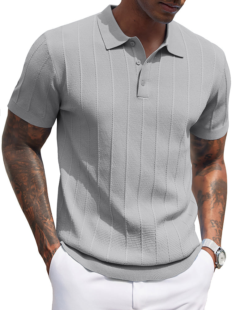 Men's Ribbed Knit Sweater – Textured