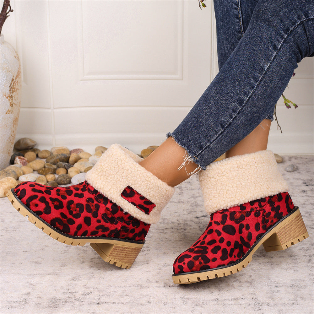 Boots for Women | Faux Shearling Cuff Ankle Style