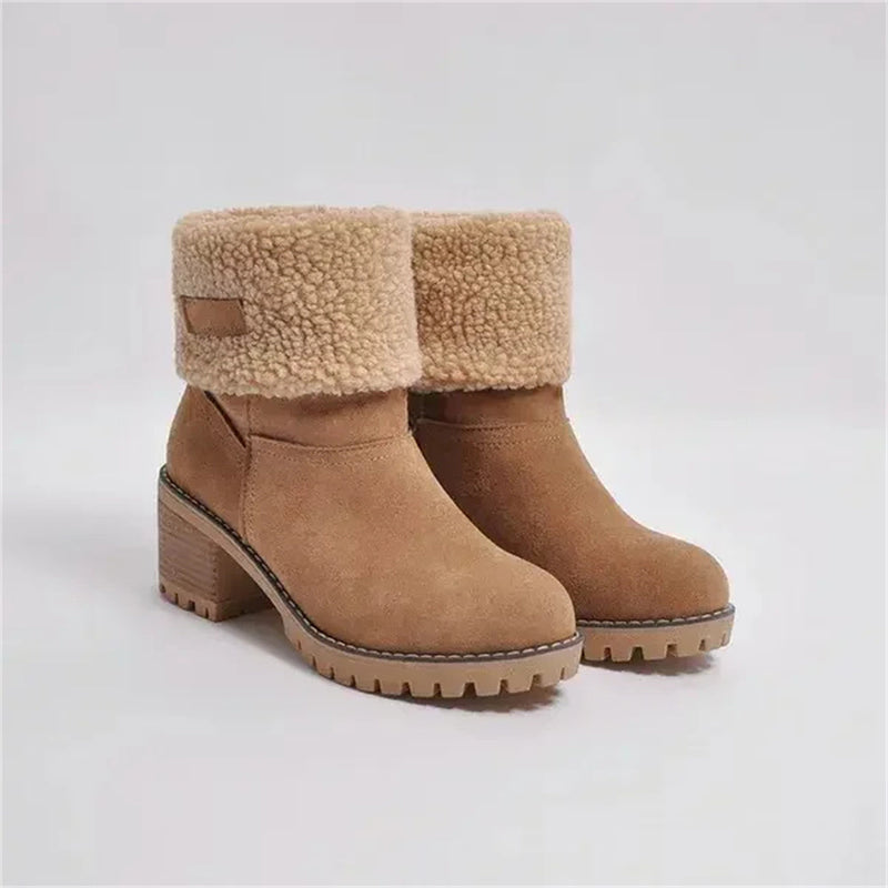 Aisling | Boots for Women | Faux Shearling Cuff Ankle Style