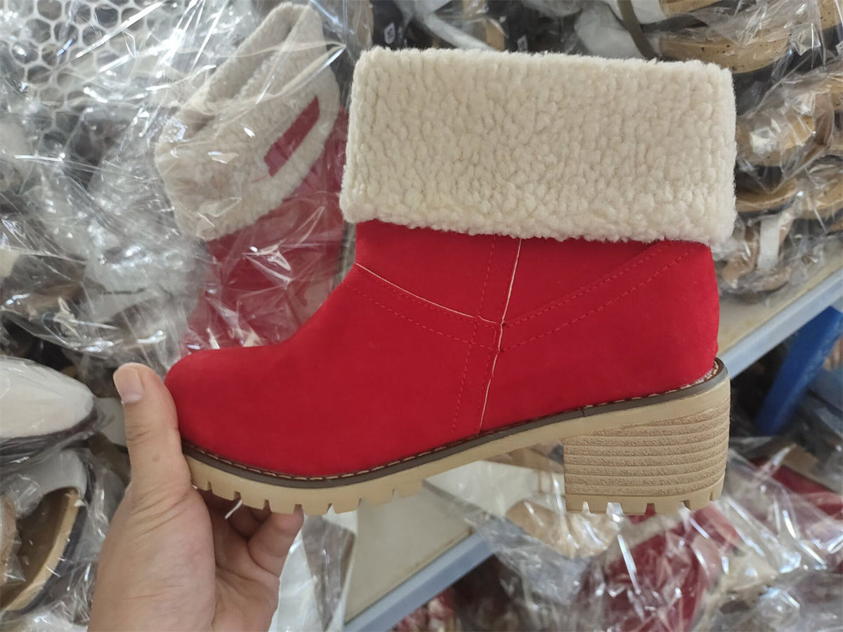 Aisling | Boots for Women | Faux Shearling Cuff Ankle Style
