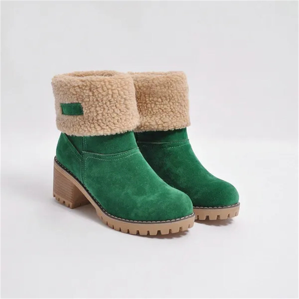 Boots for Women | Faux Shearling Cuff Ankle Style