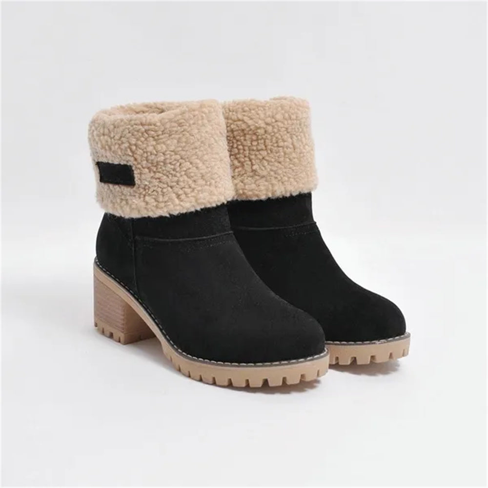 Boots for Women | Faux Shearling Cuff Ankle Style