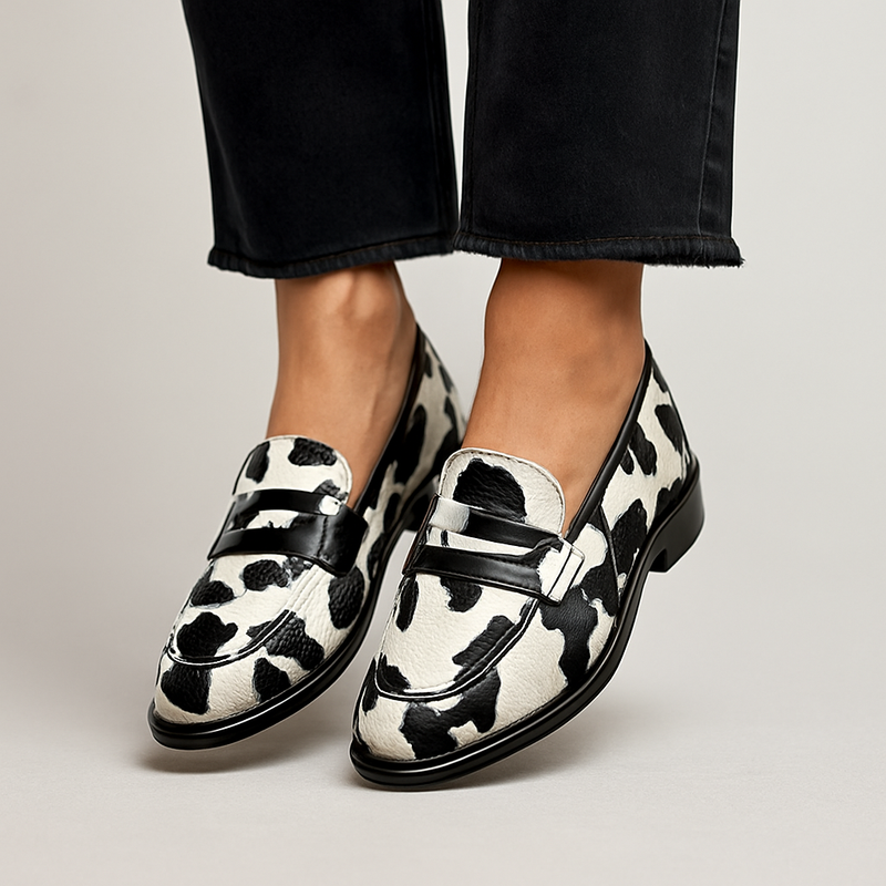 Zahra | Loafers for Women | Patterned Flat Slip-On