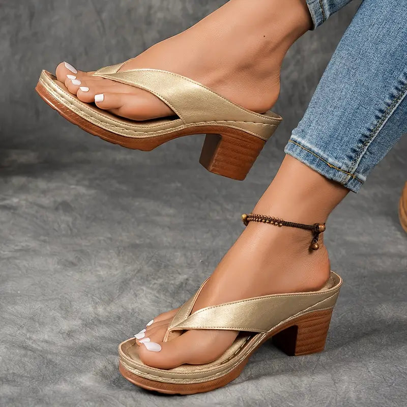 Women's Heeled Sandals | Orthopaedic Open Toe