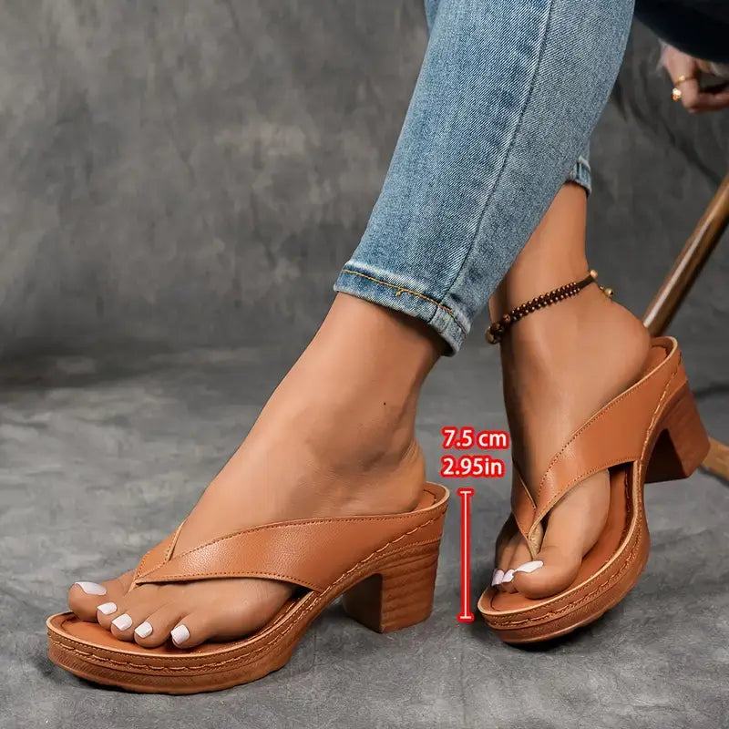 Women's Heeled Sandals | Orthopaedic Open Toe