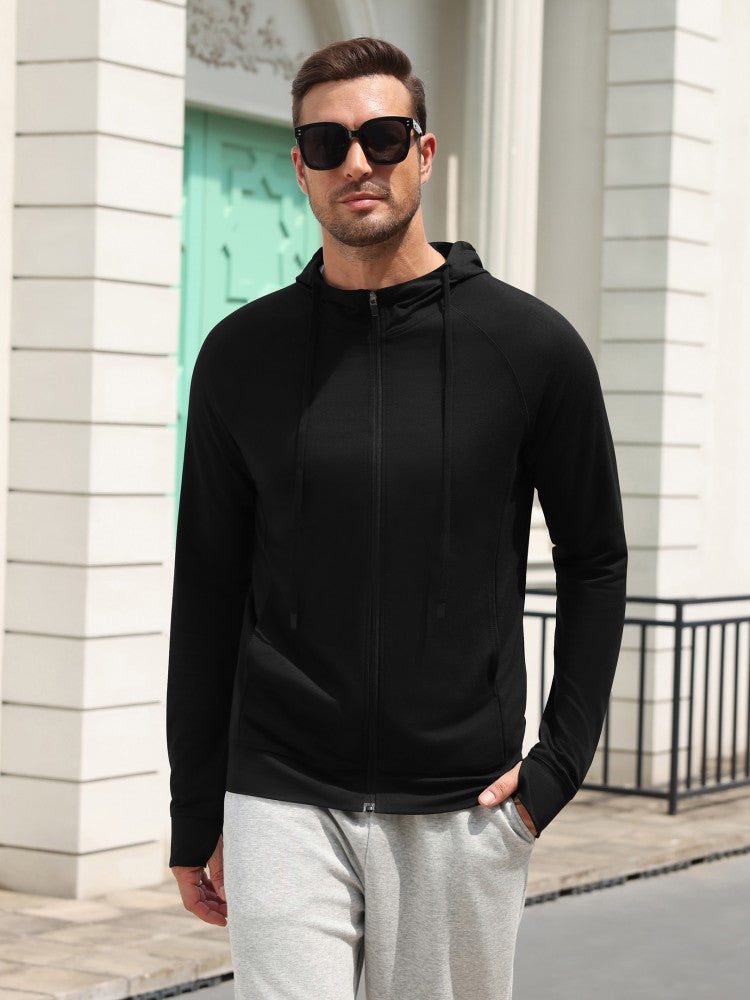 Men's Lightweight Zip-Up Hoodie