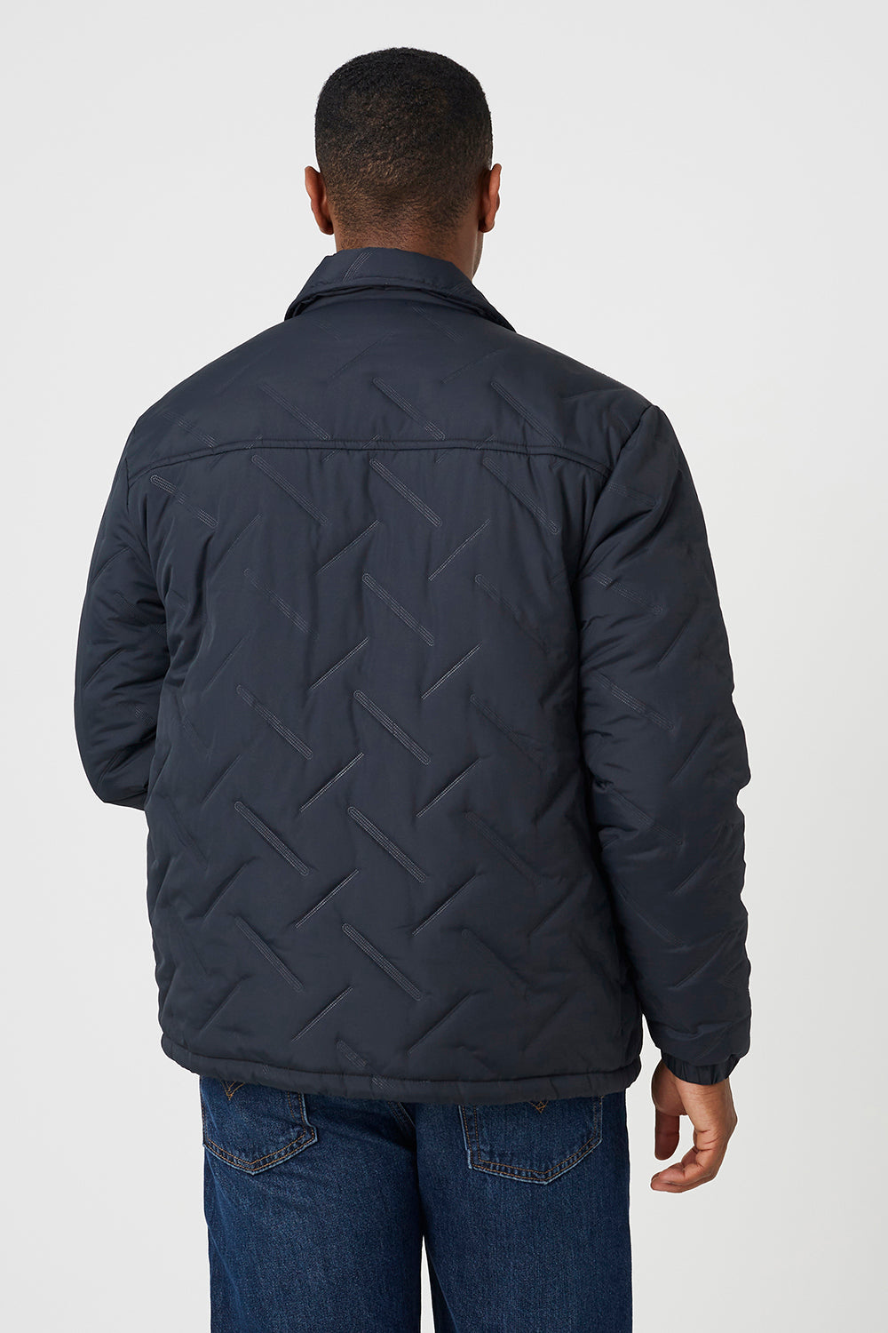 Men's Padded Coach Quilted Jacket – detail