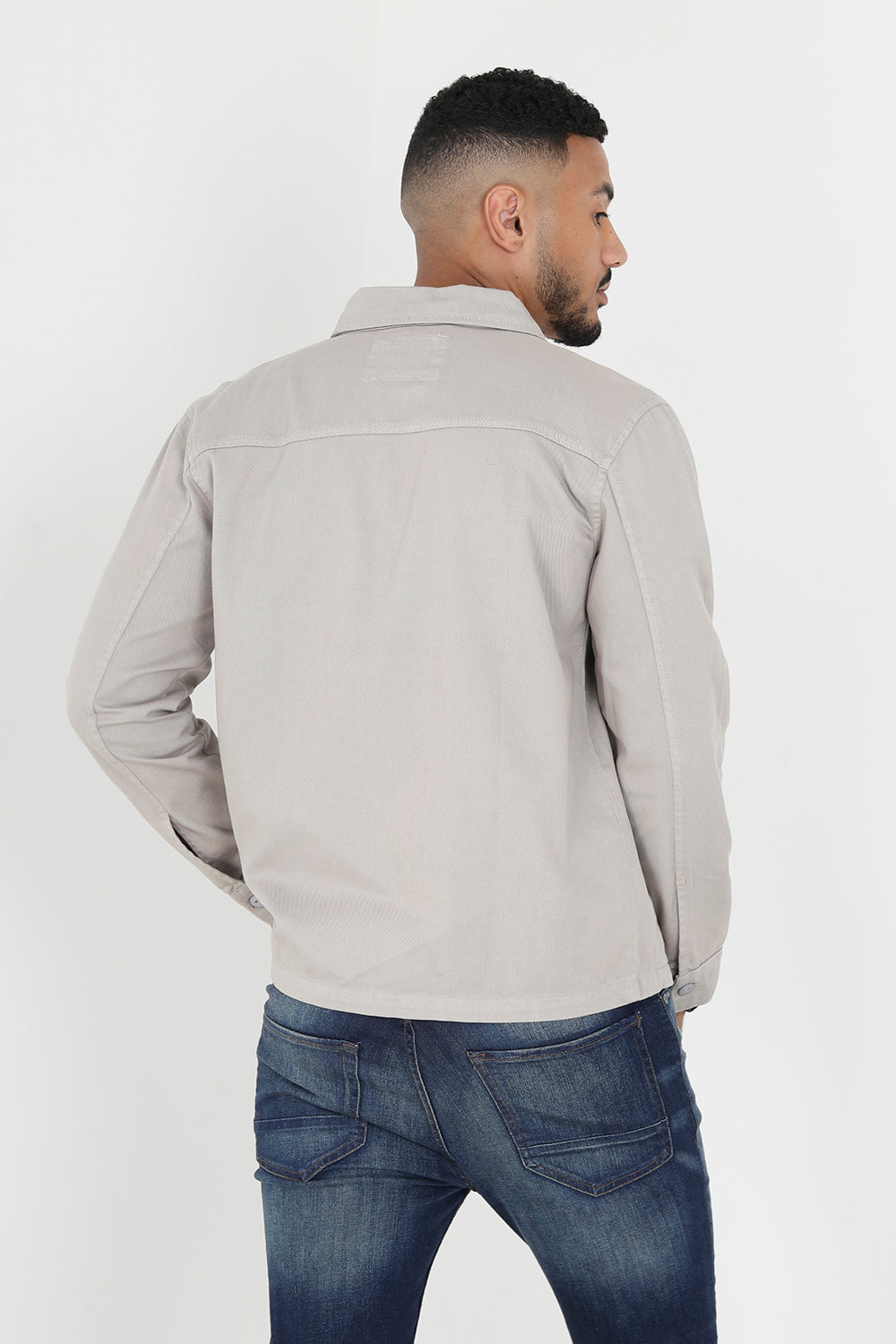 Men's Cotton Shirt Jacket – detail