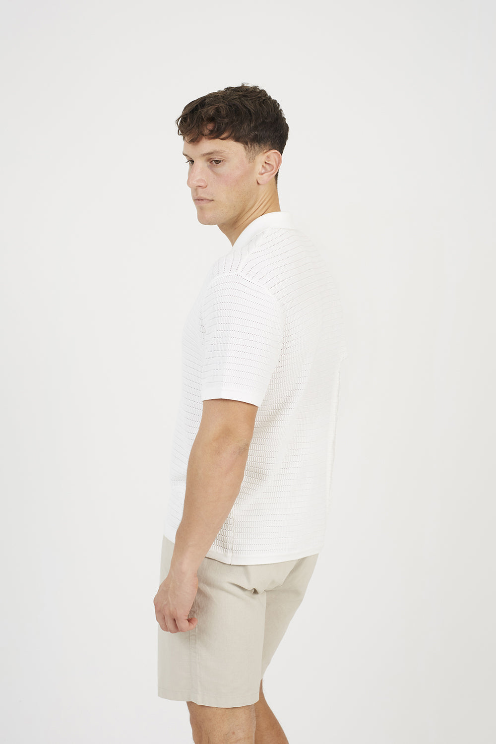 Men's Knit Short Sleeve Shirt – detail