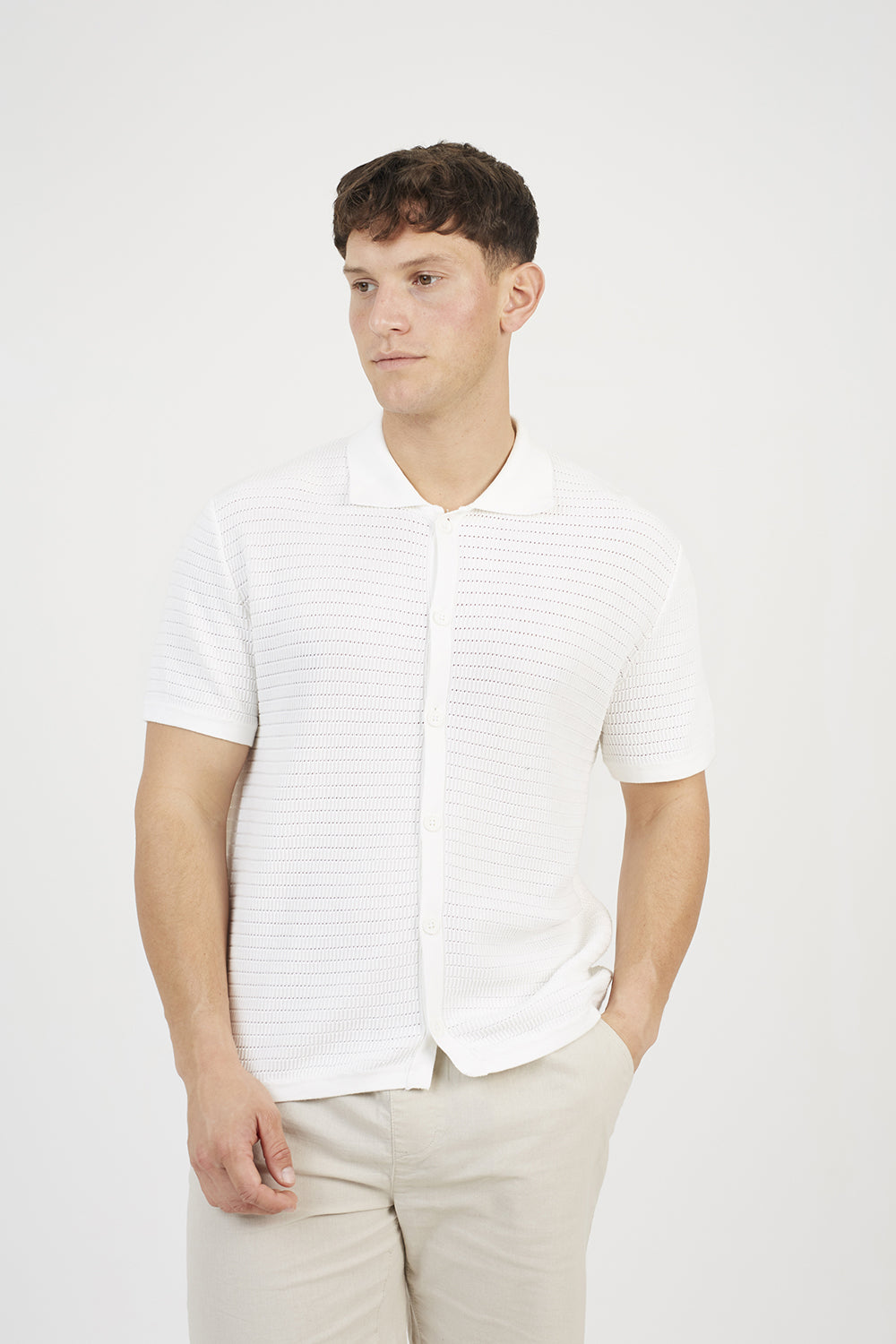 Men's Short Sleeve Cotton Shirt