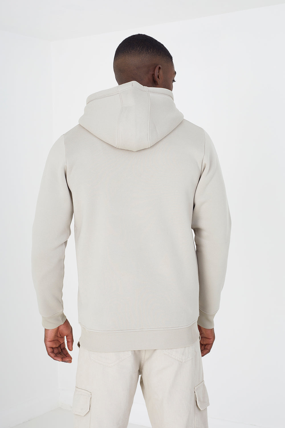Men's Zip-Through Hoodie – detail