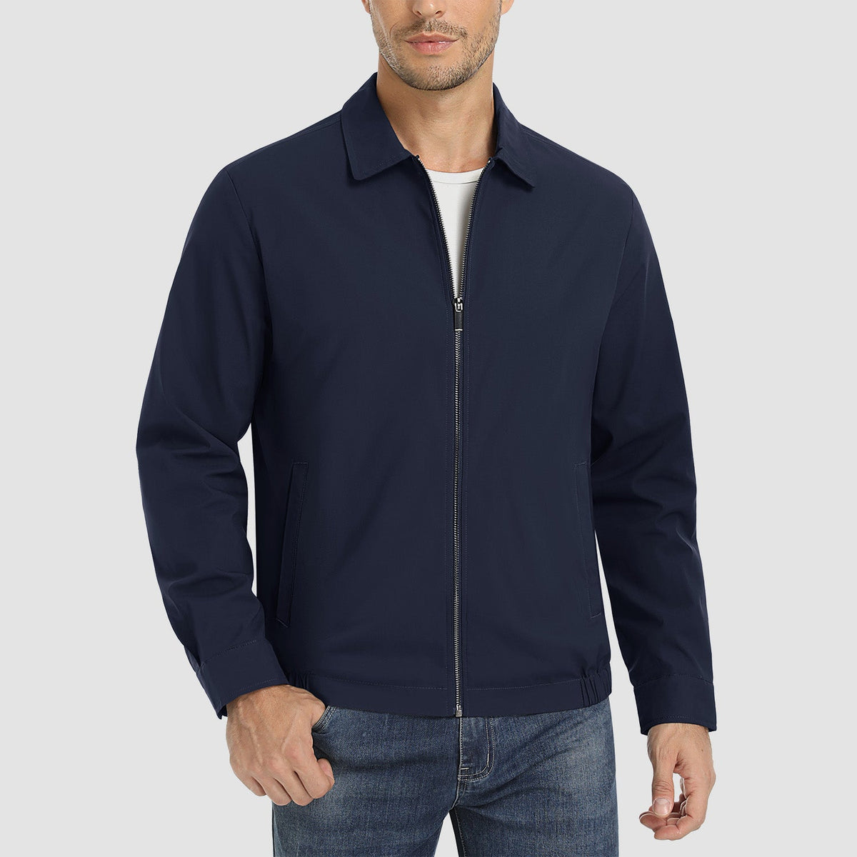Men's Lightweight Casual Jacket – Navy