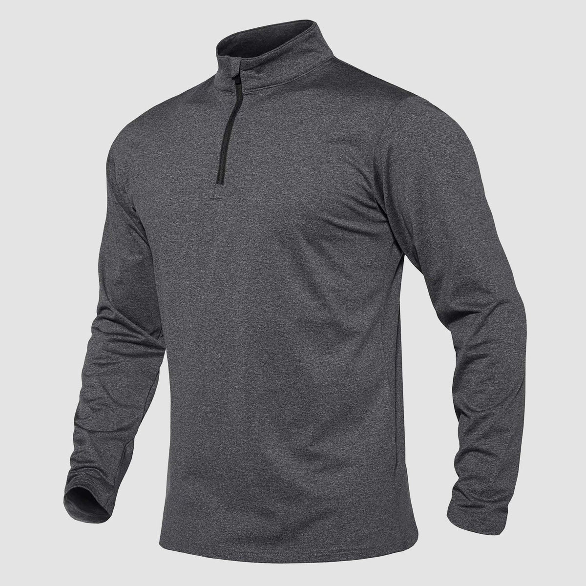 Men's Fleece Long Sleeve Top – Dark Gray