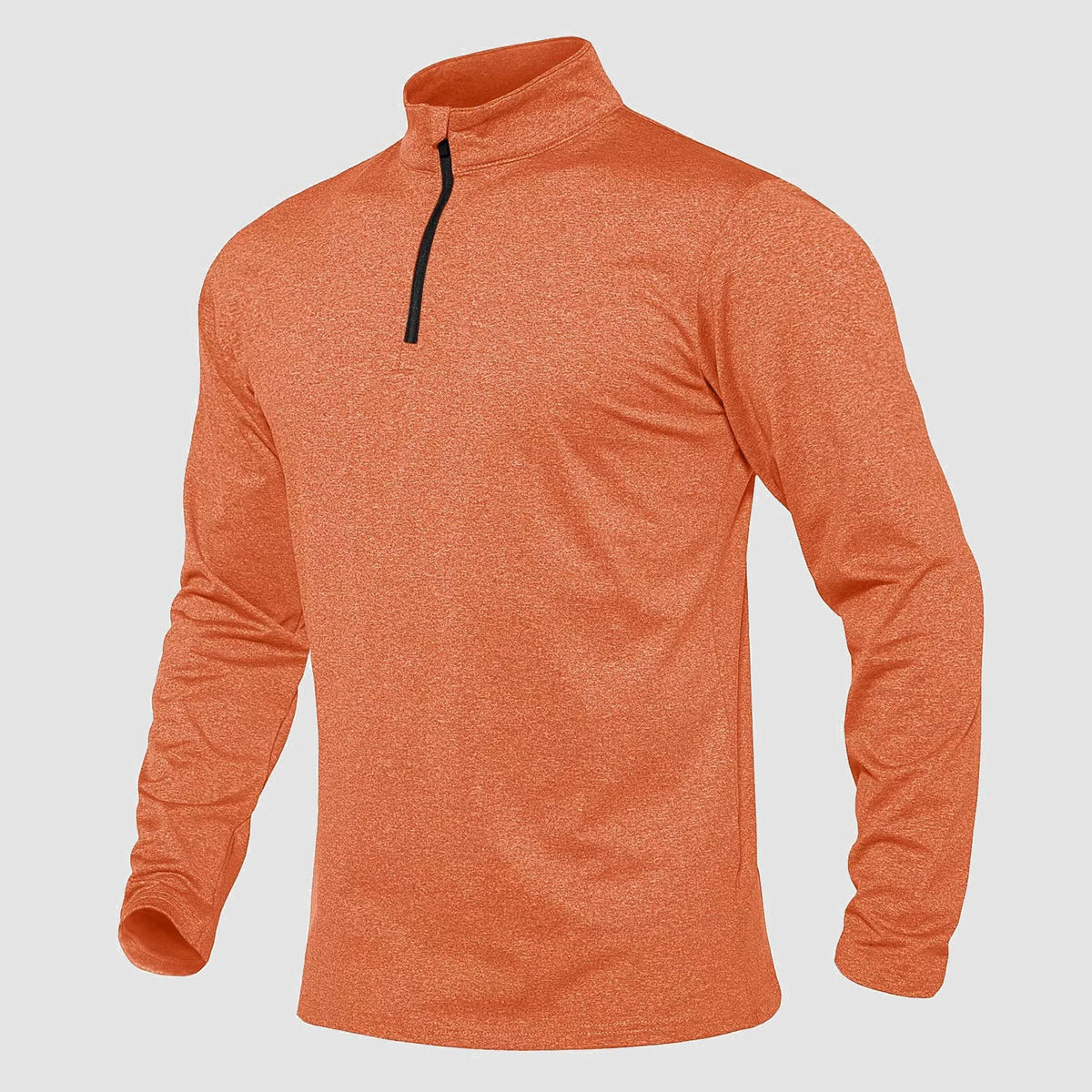 Men's Fleece Long Sleeve Top – Orange