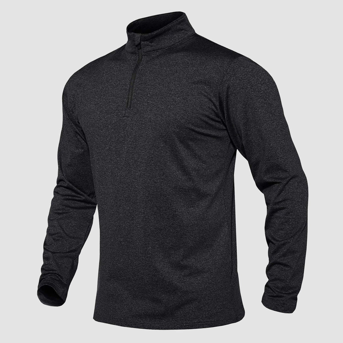 Men's Fleece Long Sleeve Top – Black